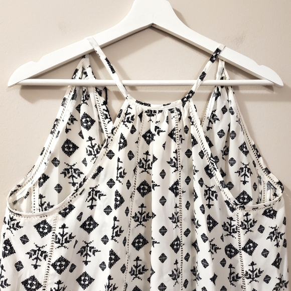 Joie - Eniko 100% Silk Tribal Mix Print Blouse - Size L - Picture 8 of 9